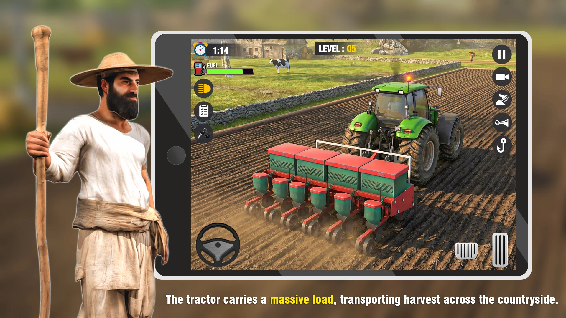 Tractor Farming 3D Cargo Game screenshot