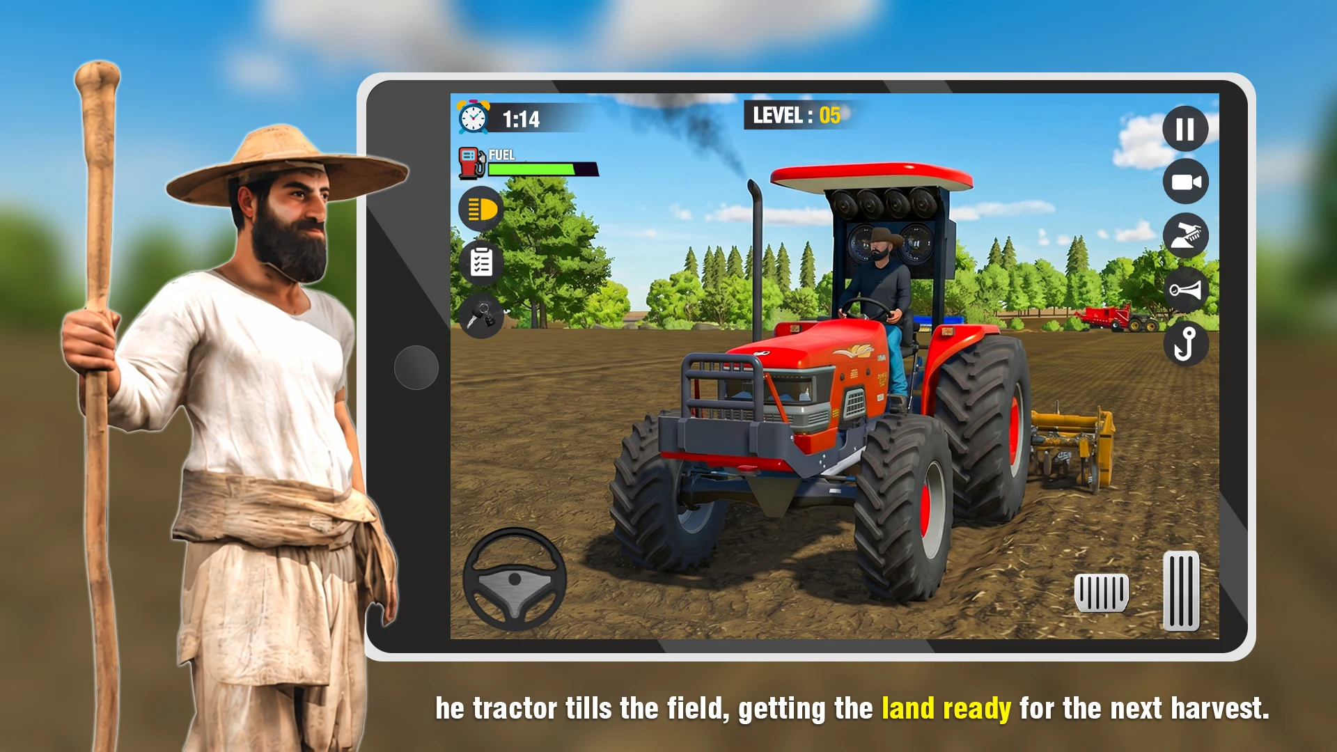 Tractor Farming 3D Cargo Game screenshot