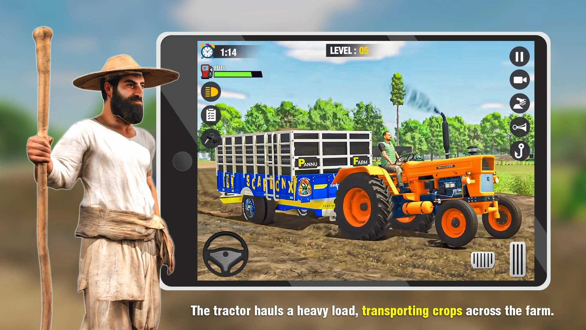 Tractor Farming 3D Cargo Game screenshot